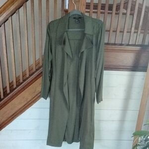 Forever 21 Tailored Lightweight Ankle Length Coat